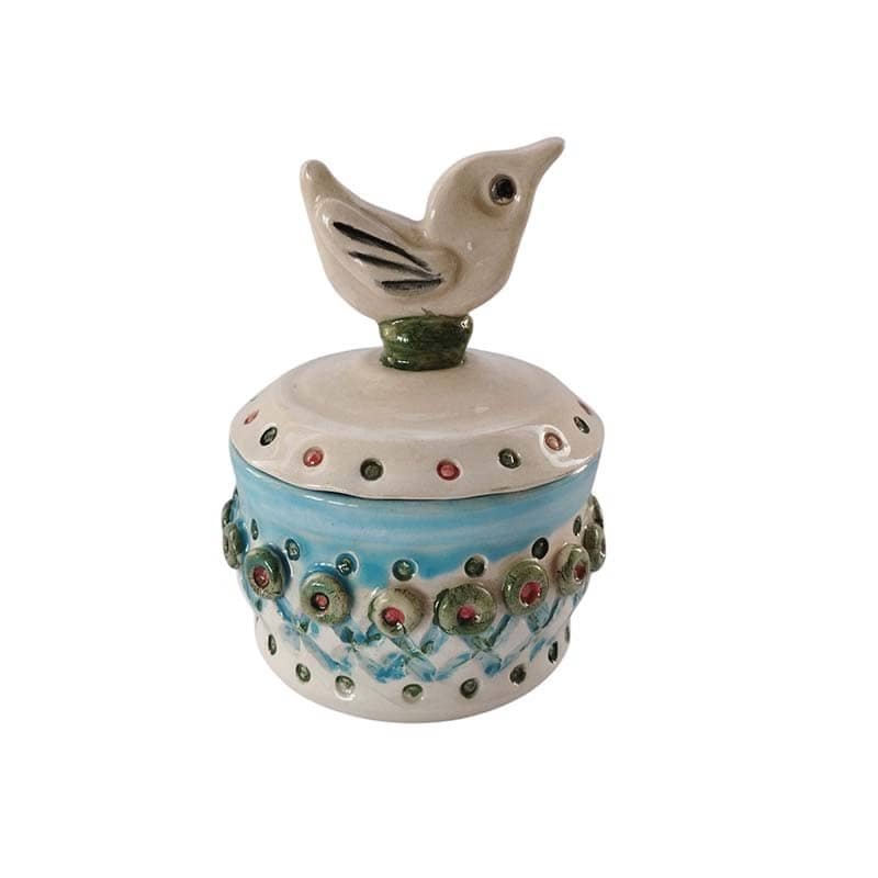 as14 (1) Keramikinė dėžutė - paukštis