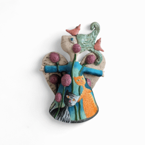 Angelas iš šamotinio molio