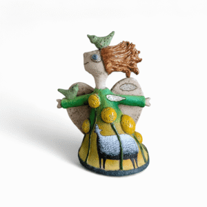 Angelas iš šamotinio molio