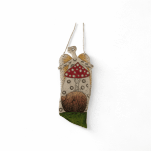 Angelas iš šamotinio molio pakabinamas