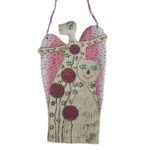 Angelas iš šamotinio molio pakabinamas