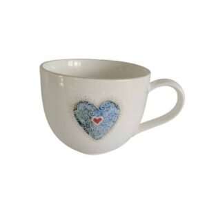 Porcelianinis puodukas širdelė