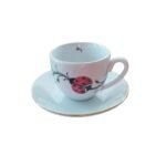 Porcelianinis puodukas su boružėmis