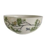 Porcelianinis dubenėlis paukščiai