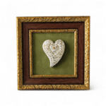 Įrėminta keramikinė širdelė