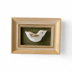 Įrėmintas keramikinis paukštis