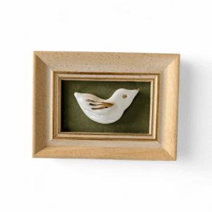 Įrėmintas keramikinis paukštis