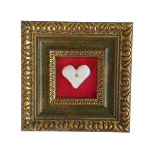 Įrėminta keramikinė širdelė