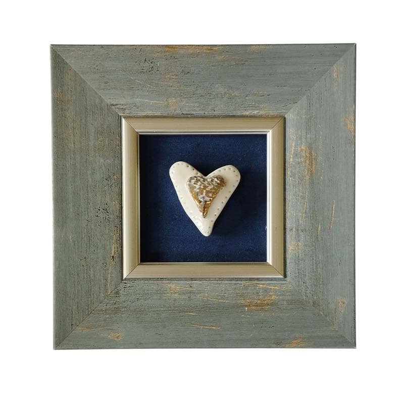 kio5 (1) Įrėminta keramikinė širdelė