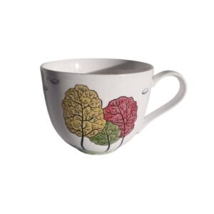 Porcelianinis puodukas trispalvė