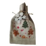 Kalėdinis medžiaginis maišelis