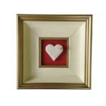 Įrėminta keramikinė širdelė