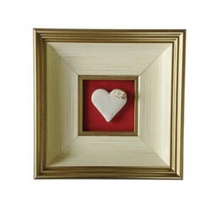 Įrėminta keramikinė širdelė
